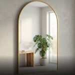 מראה מעוצבת חצי אליפסה