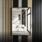 מראה מעוצבת מלבנית