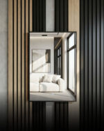 מראה מעוצבת מלבנית