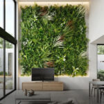 חיפוי קיר צמחייה מלאכותית