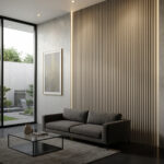 חיפוי קיר סרגלים קרם