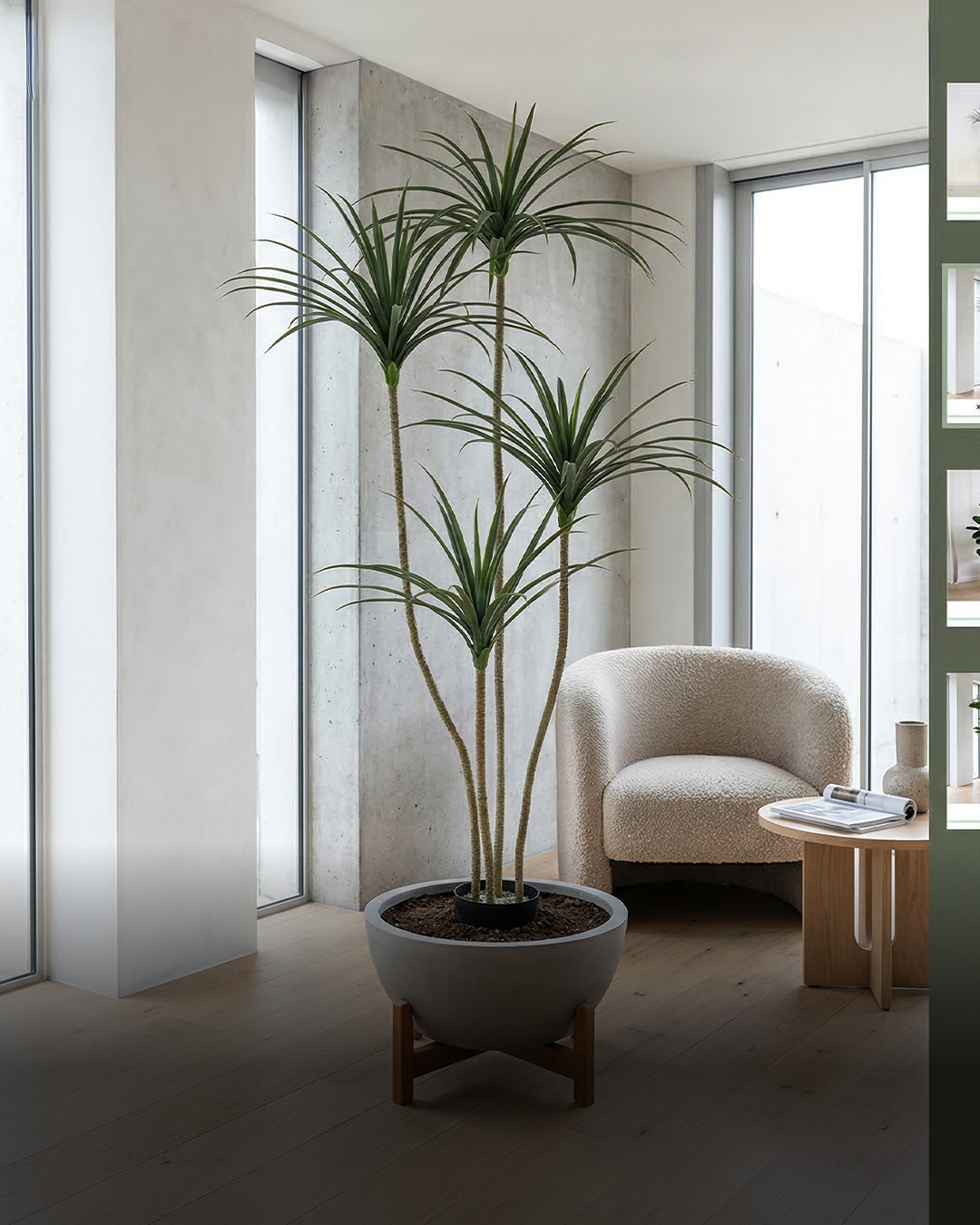 7 עציץ מלאכותי מעוצב – תמונה 1