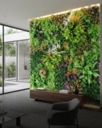 חיפוי קיר צמחייה מלאכותית